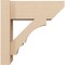 Ekena Millwork 6-in W x 14-in D x 14-in H Balboa Slat Rough Cedar Woodgrain TimberThane Outlooker, Primed Tan OUTUR060X14X14BOA24RCPR - alternate 6
